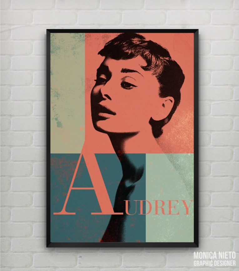 Audrey  Hepburn anniversary Poster Design